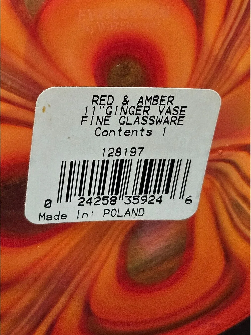 Evolution Waterford Red & Amber 11
